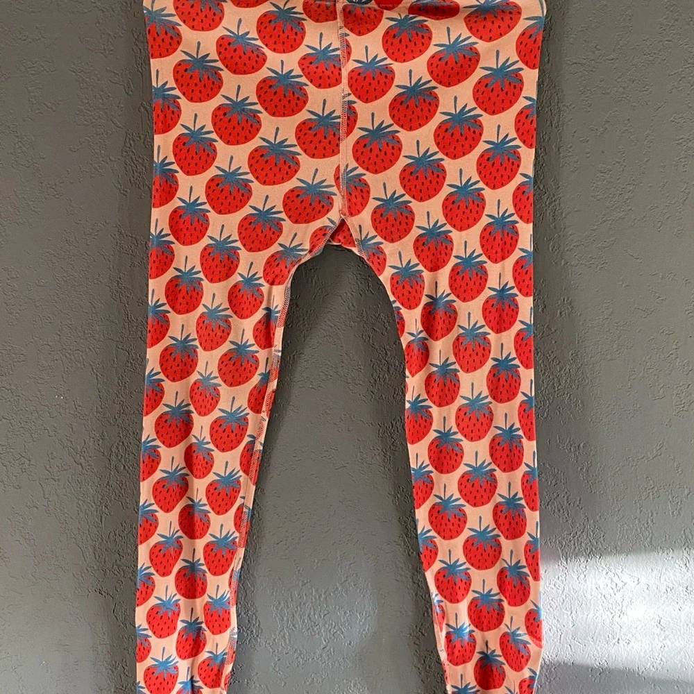 Hanna Anderson Strawberry Print Kids Pajamas size 14 🍓 - Picture 3 of 4